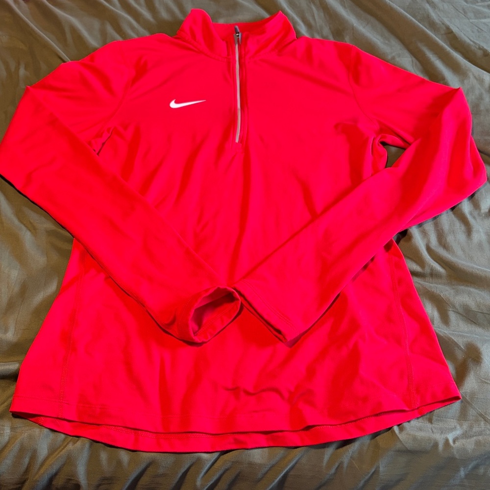 Nike Dri-FIT Red and Gray Top